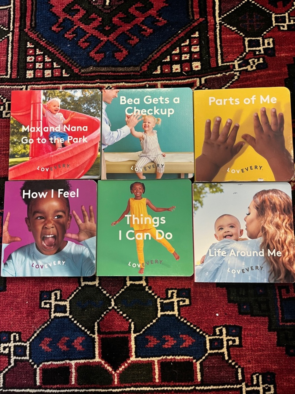 Lovevery Board Book Set - Bright Multi-Color Kids Books